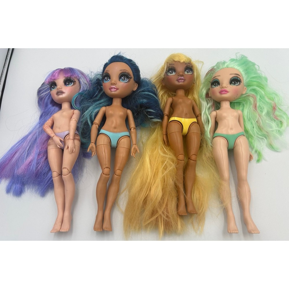 4pc lot Rainbow High Dolls